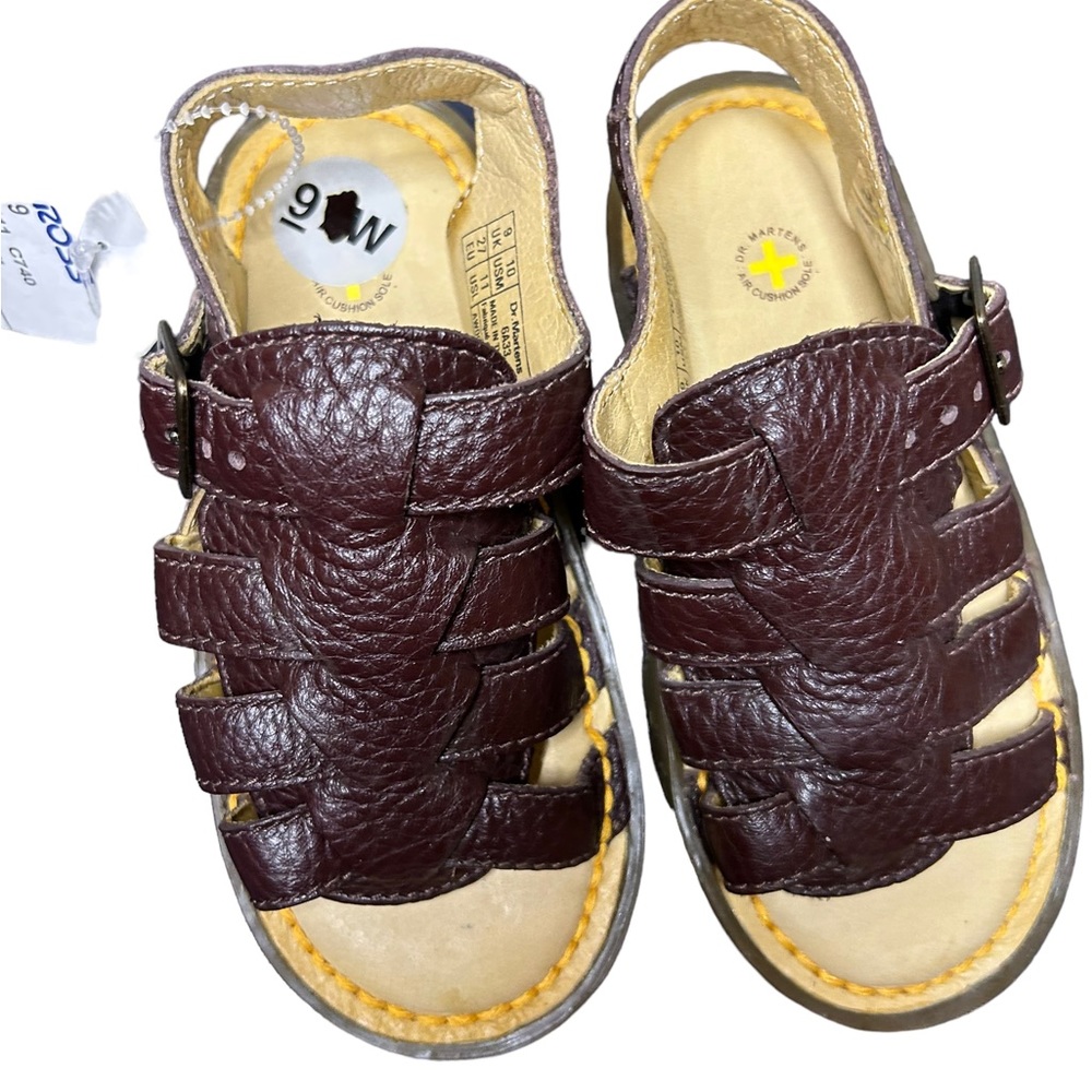 Dr. Martens Brown‎ Leather Kid’s Sandals New With Tags